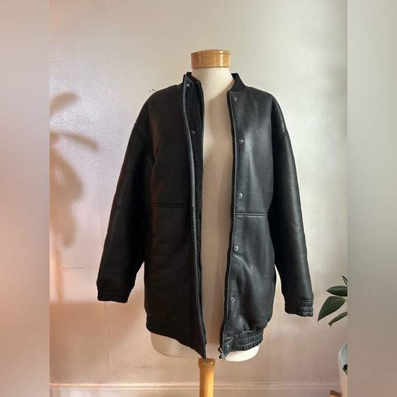 Loulou Studio Gabriola Shearling Bomber - Picture 13 of 16